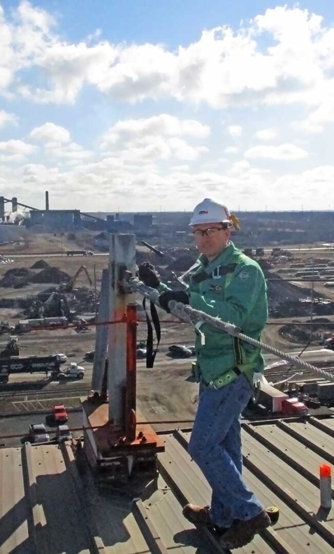 ShawCo team member performing an inspection ShawCo team member performing an inspection